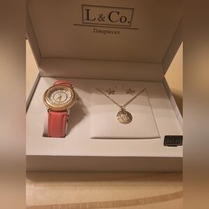 L & Co. Watch and jewelry set